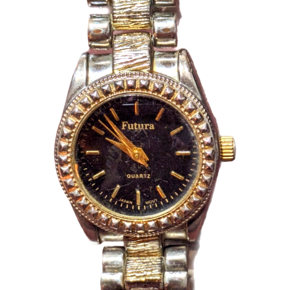 Futura Two Tone SS Ladys Quartz Watch - Picture 1 of 4